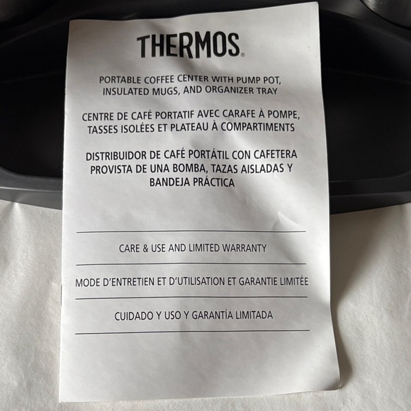 Vintage Thermos Black and Silver Beverage Center No Longer Sold in Stores BNWOT - Picture 9 of 11